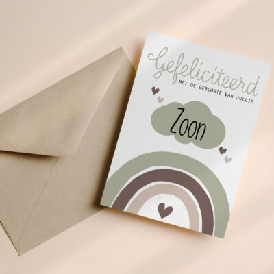 Geboortefelicitatie 002 Geboortefelicitatie zoon