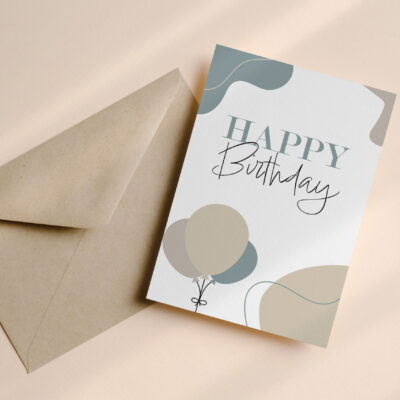 Verjaardagskaart Ballon