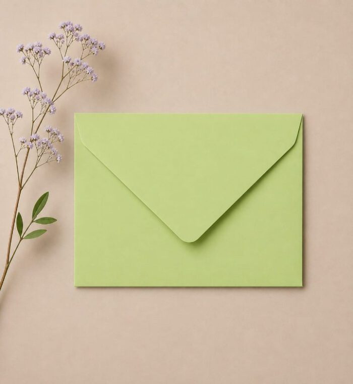 16 x 11 cm Envelop Groen