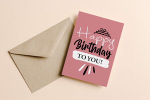 Verjaardagskaart Happy Birthday