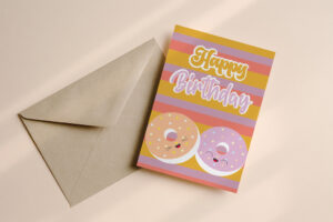 Verjaardagskaart Donut