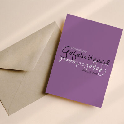 Verjaardagskaart
Paars