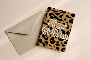 Verjaardagskaart Panterprint