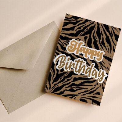 Verjaardagskaart Tijger