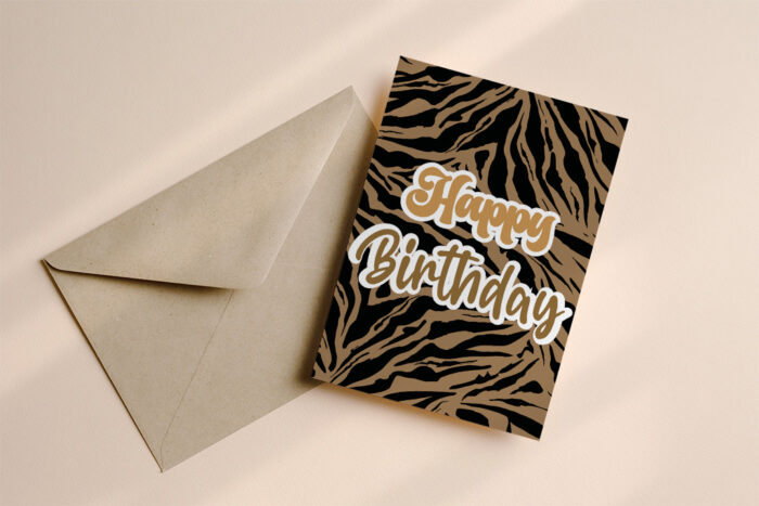 Verjaardagskaart Tijger