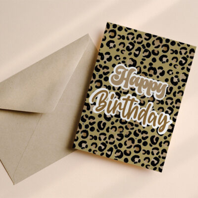 Verjaardagskaart Panter