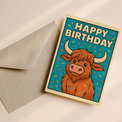 Verjaardagskaart Bison