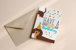 Verjaardagskaart Teckel