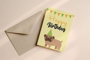 Verjaardagskaart Buldog
