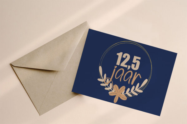 Wenskaart 12,5 jaar