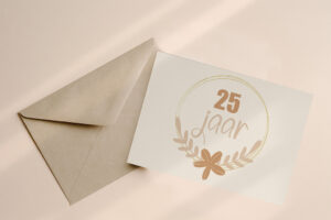 Wenskaart 25 jaar