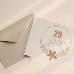 Wenskaart 25 jaar