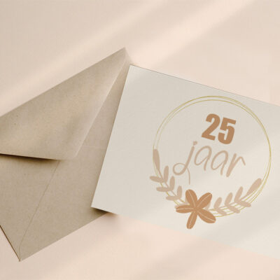 Wenskaart 25 jaar