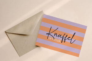 Gestreept Knuffel op papier
