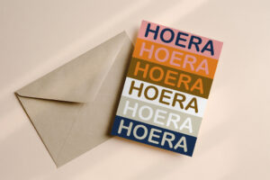 Verjaardagskaart Hoera