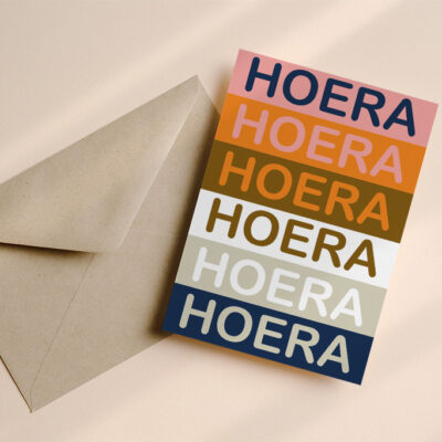 Verjaardagskaart Hoera