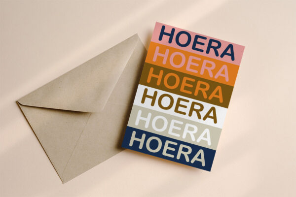 Verjaardagskaart Hoera