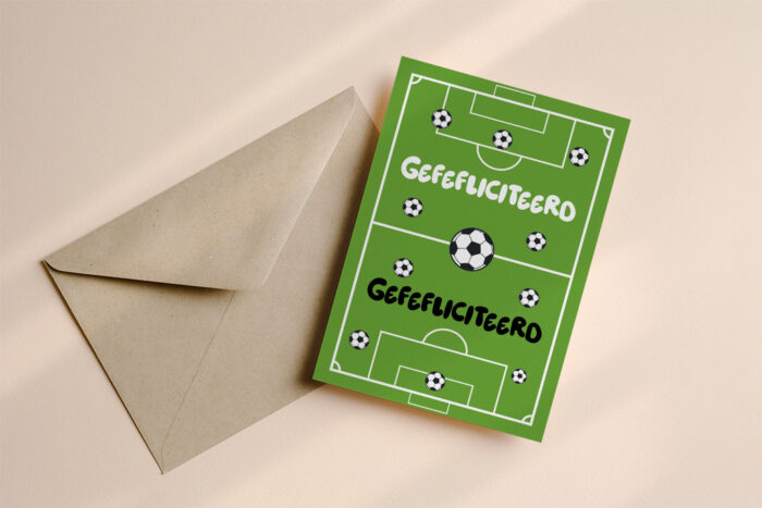 Verjaardagskaart Voetbal