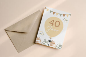 Wenskaart 40 jaar