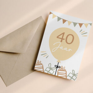 Wenskaart 40 jaar
