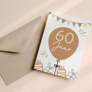 Wenskaart 60 jaar