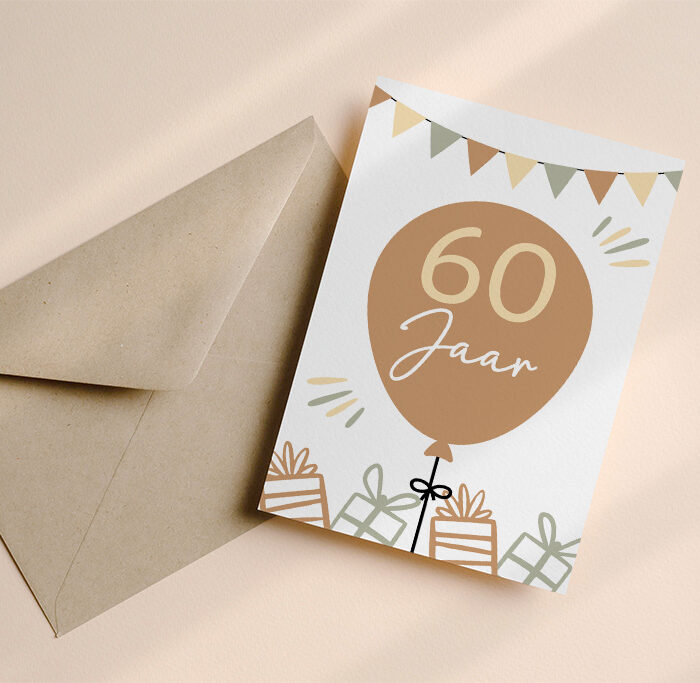 Wenskaart 60 jaar
