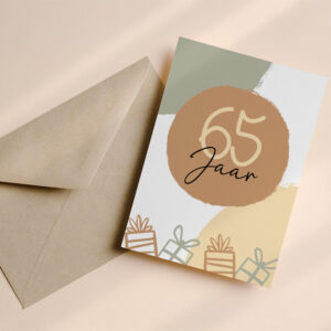 Wenskaart 65 jaar