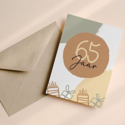 Wenskaart 65 jaar