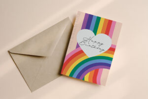 Verjaardagskaart Regenboog