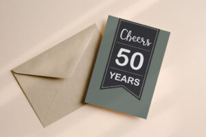 Wenskaart 50 jaar groen