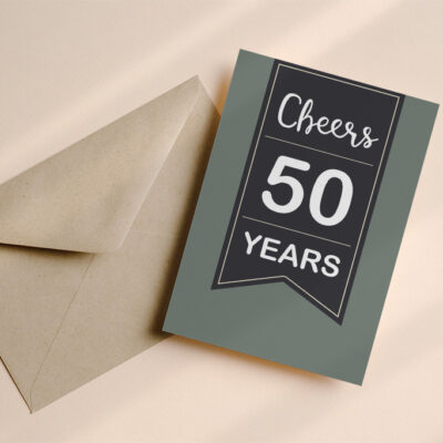 Wenskaart 50 jaar groen