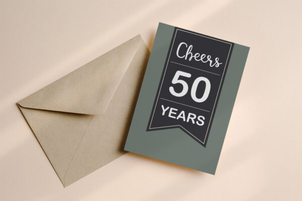 Wenskaart 50 jaar groen