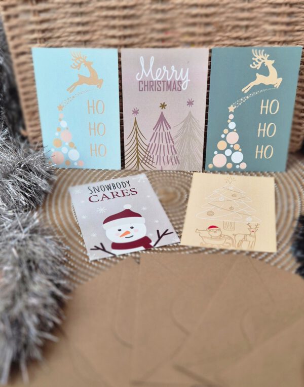 1 Kerstkaarten set inclusief enveloppen