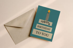 Verjaardagskaart Kaars