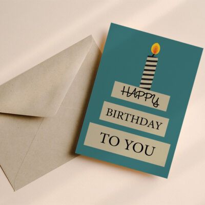 Verjaardagskaart Happy Birthday