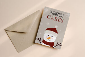 Kerstkaart Snowbody Cares