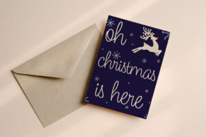 Kerstkaart rendier