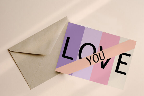 Love you wenskaart