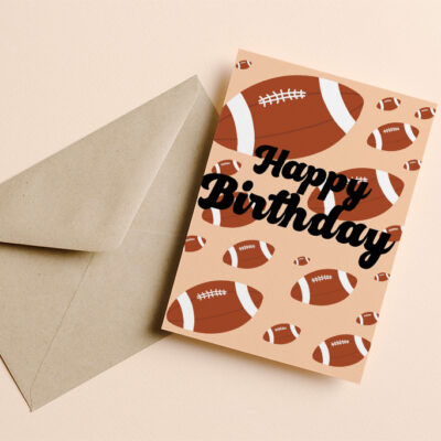 Verjaardagskaart Rugby