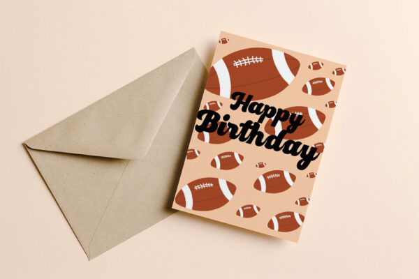 Verjaardagskaart Rugby