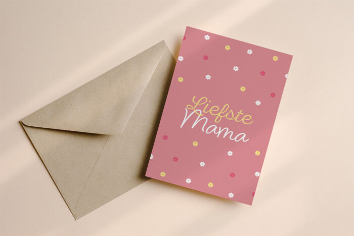 Moederdag wenskaart
Liefste mama