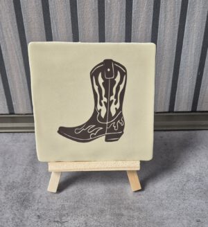 Tegeltje met tekst
Cowboylaars