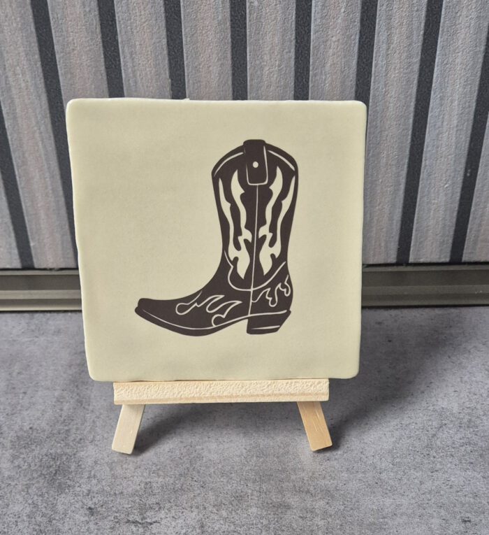 Tegeltje met tekst
Cowboylaars