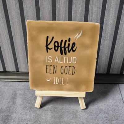 10 x 10 cm tegel Koffie