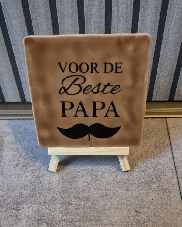Voor De Beste Papa tegel