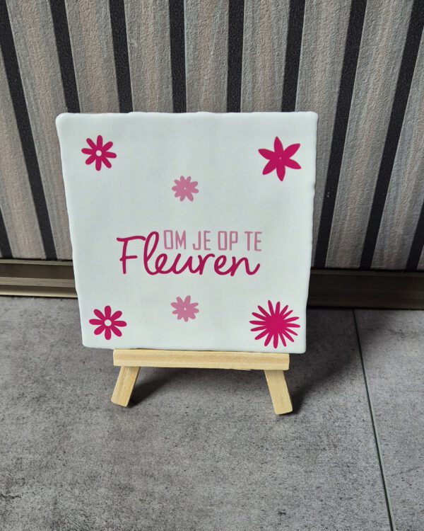 Om je op te fleuren tegel