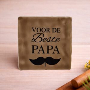 Tegeltje met tekstVoor De Beste Papa