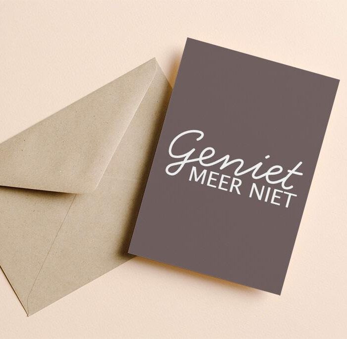 Geniet meer niet