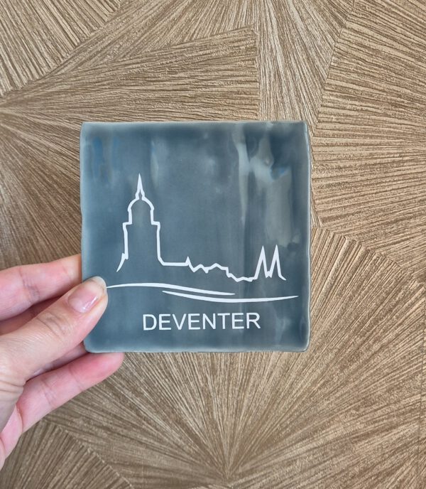 Tegeltje met tekst 
Deventer