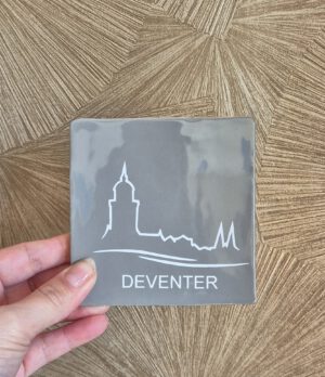 Tegeltje met tekst 
Deventer
